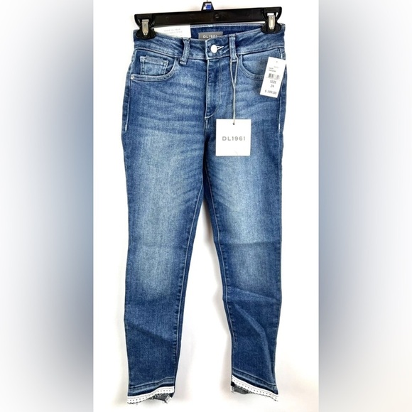 DL1961 Pants - DL1961 Women’s Florence Cropped Mid Rise Skinny Jeans Size 24